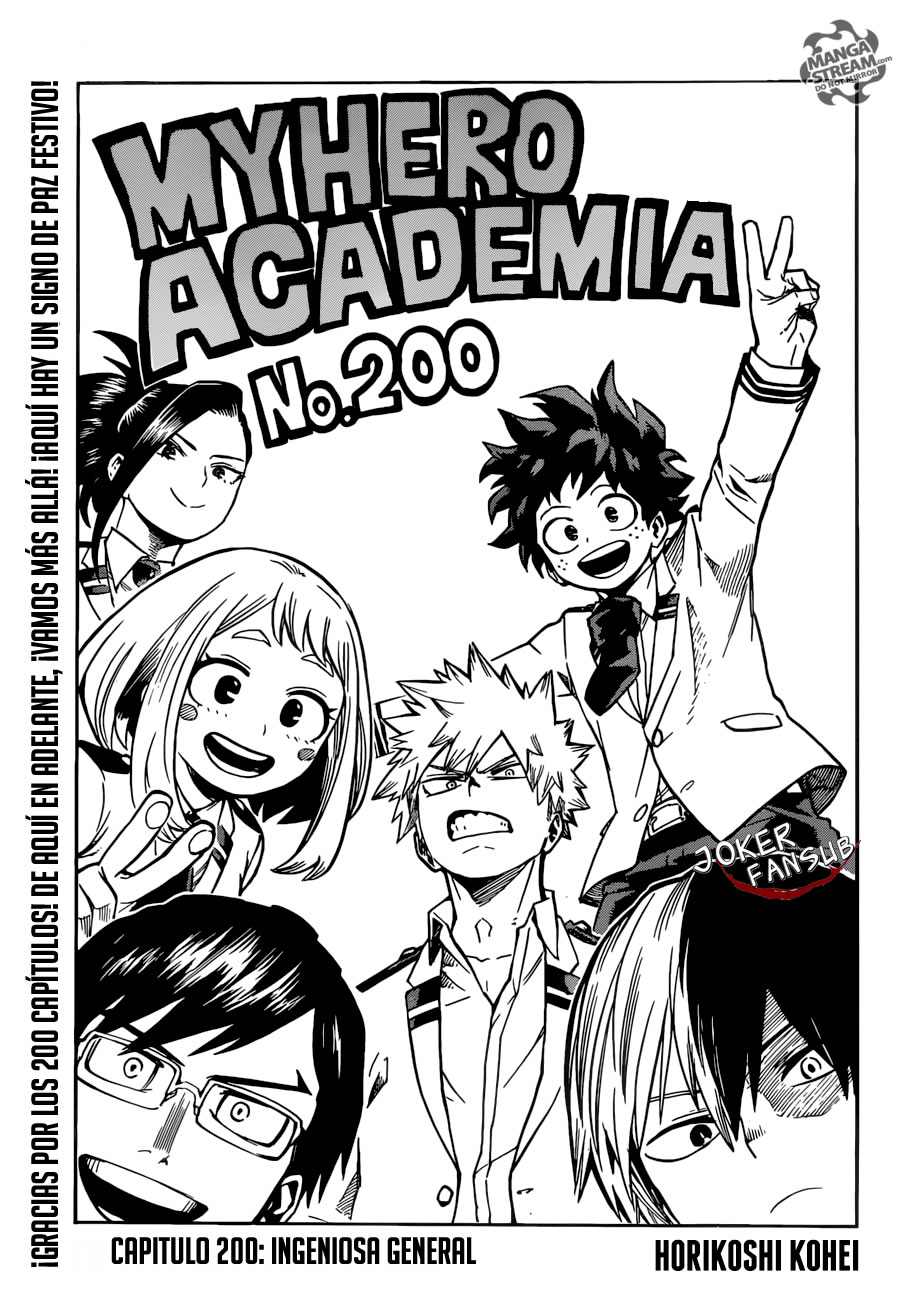 Boku no Hero <b>Academia</b> 200 InManga. 