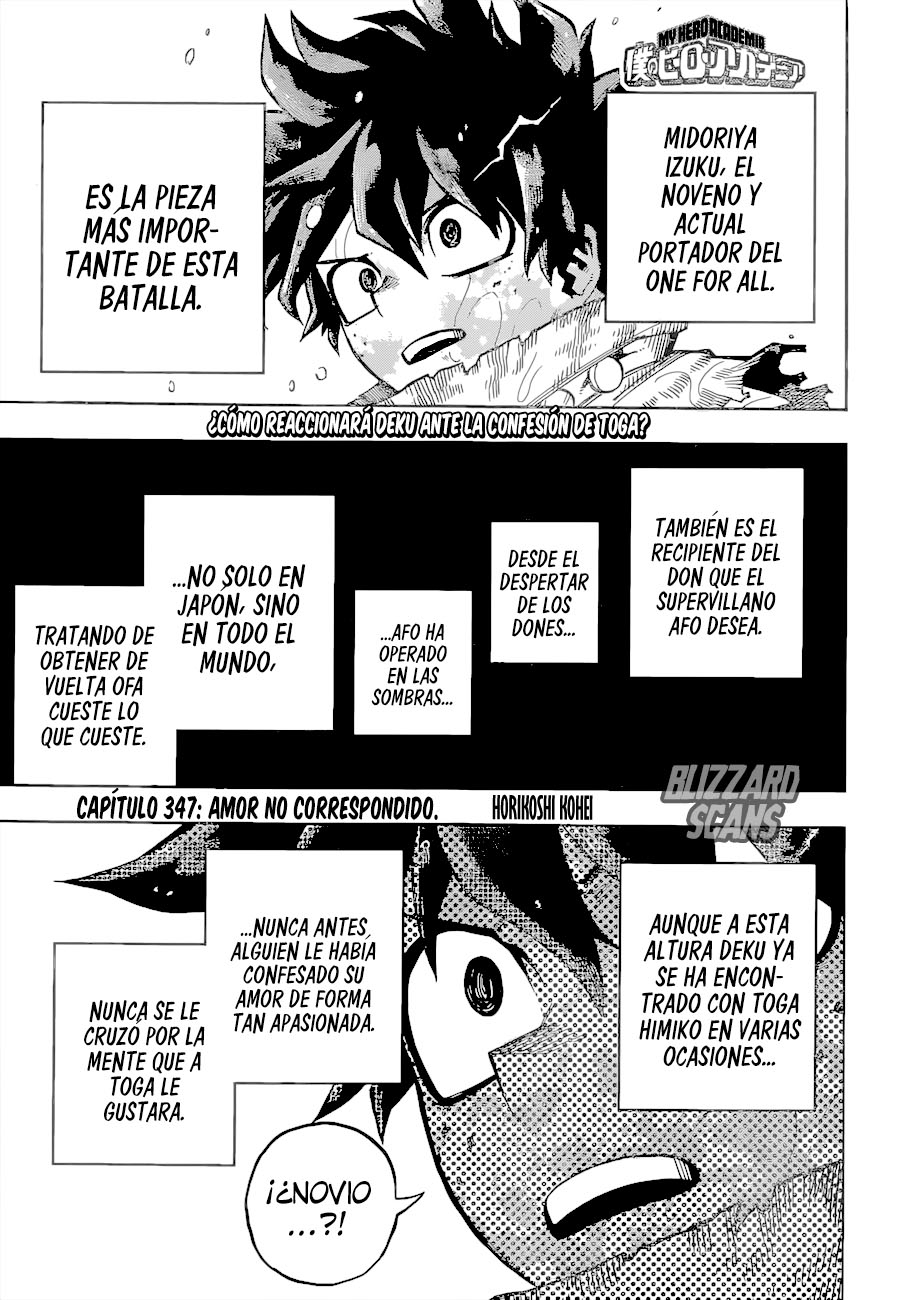 Manga Boku no Hero Academia 348 Online - InManga