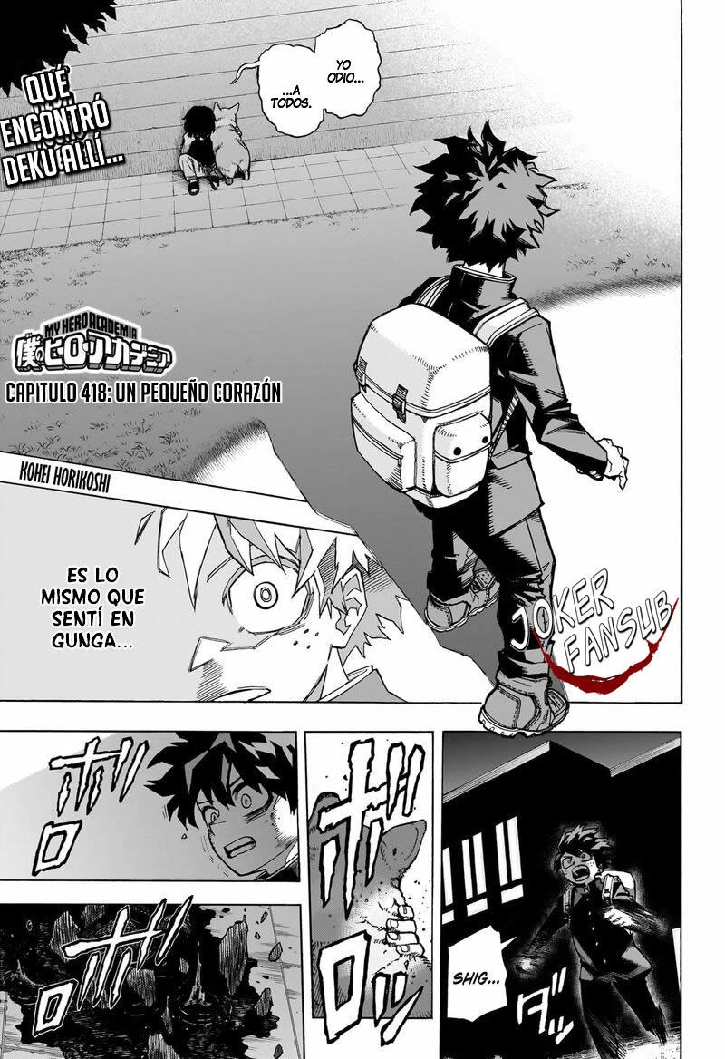 Manga Boku no Hero Academia 418 Online - InManga