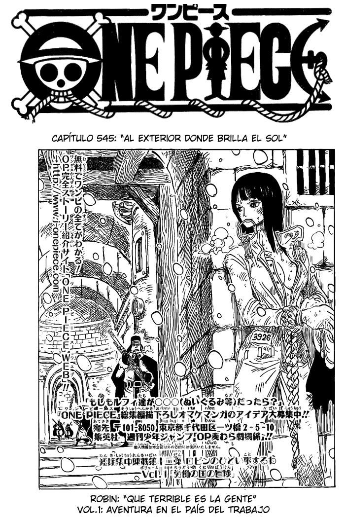 Manga One Piece 545 Online Inmanga