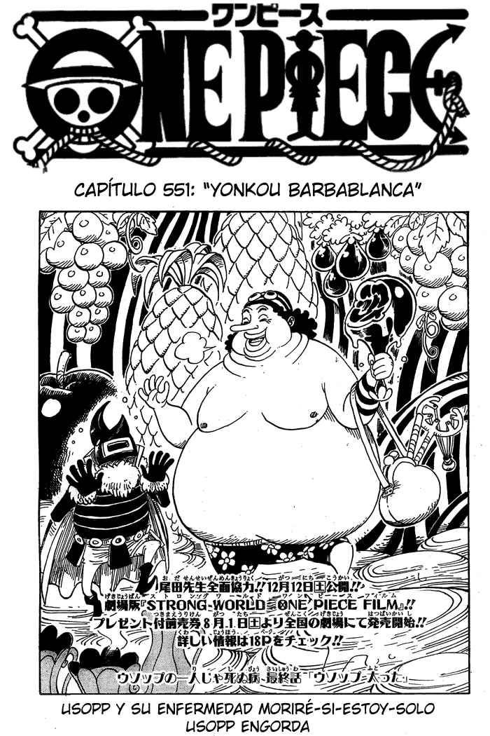 Manga One Piece 551 Online Inmanga