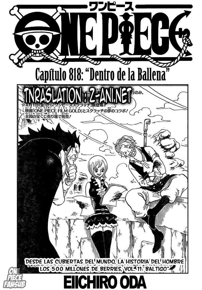 Manga One Piece 818 Online Inmanga