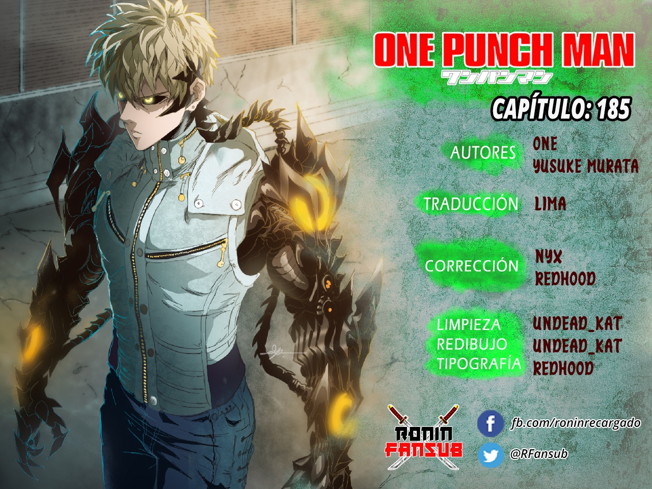 Pagina por pagina do ultimo capitulo do manga de one punch man (185)